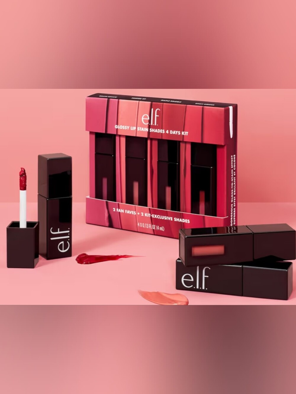 NWT Glossy Lip Stain Shades 4 Days Kit